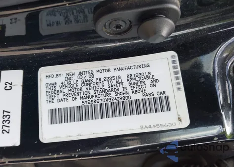 2009 Pontiac Vibe Gt from USA, damaged, VIN 5Y2SR670X9Z408800